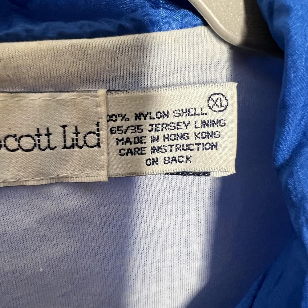 Vintage‎ Robert Scott Ltd Jacket Mens XL Blue Green Colorblock Windbreaker 90s - Picture 3 of 9